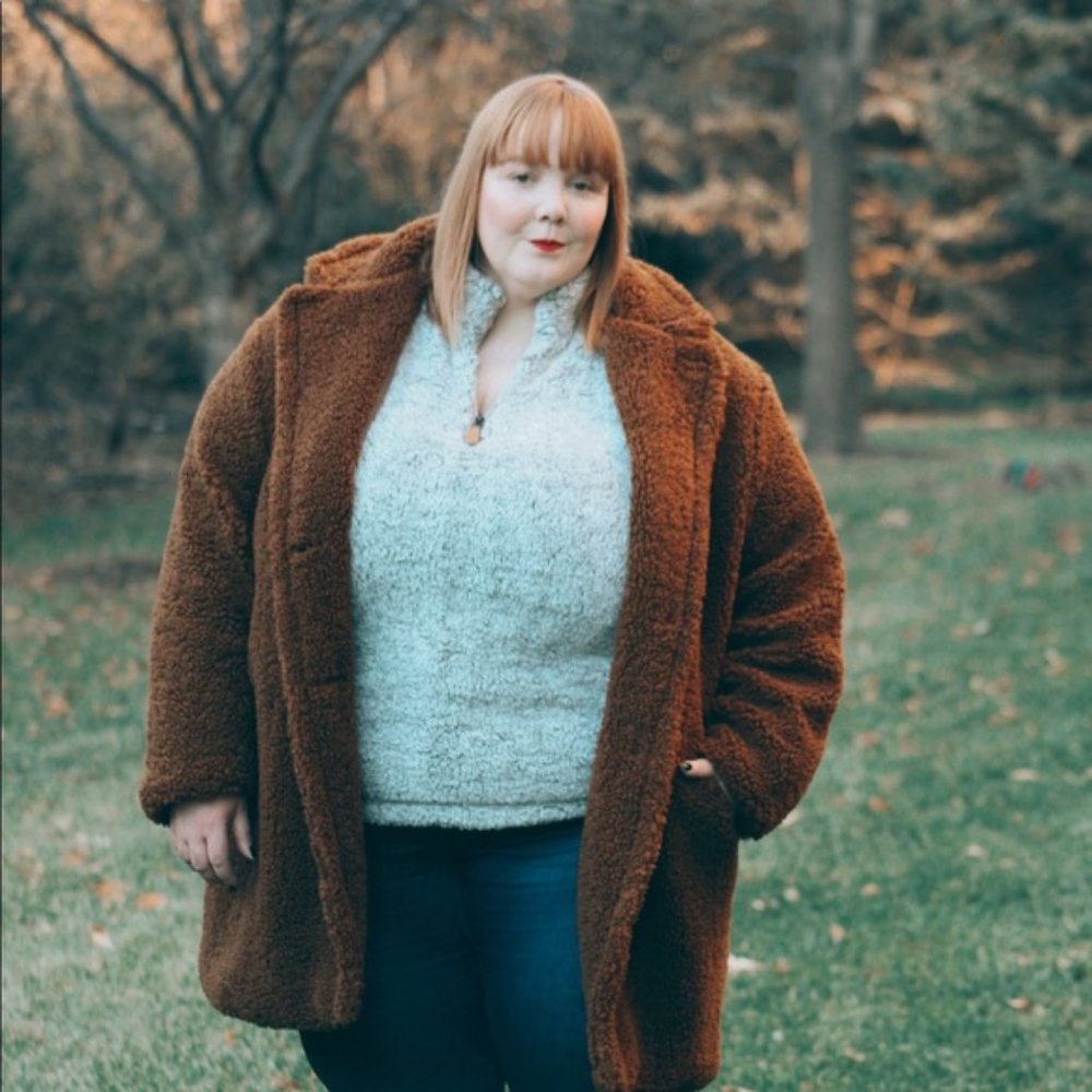 Grey Chic Soul Teddy Pullover - image 5